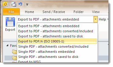 convert outlook message to pdf