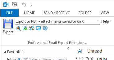 outlook email into pdf
